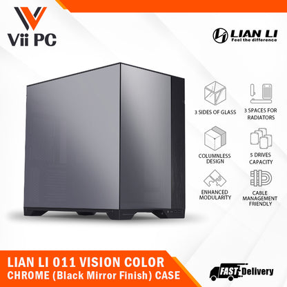 [NEW LAUNCH] LIAN LI 011 VISION COLOR CHROME (Black Mirror Finish) Casing