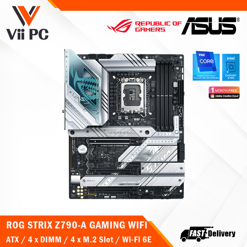 ASUS ROG STRIX Z790-A Z790A Z790 A GAMING WIFI ATX Motherboard, Wi-Fi 6E LGA1700(PCIe5.0, DDR5, 4x M.2) (intel 13th gen)