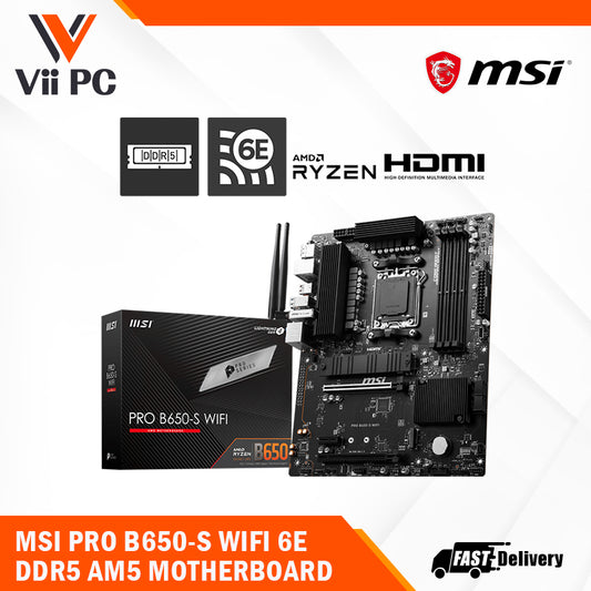 [NEW ARRIVAL] MSI PRO B650-S WIFI 6E DDR5 AM5 ATX Motherboard