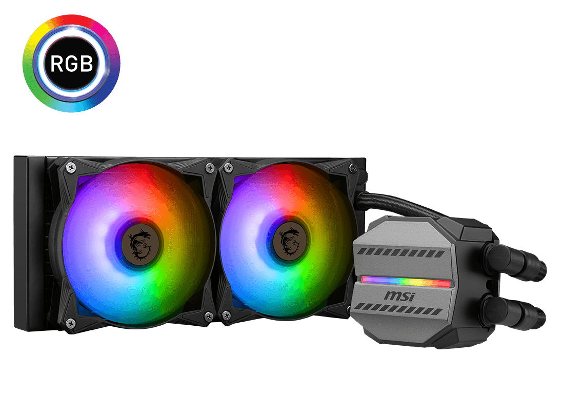 MSI MAG CORELIQUID M240 240mm Radiator/ARGB Fan/ARGB Block/3 Yrs Wty