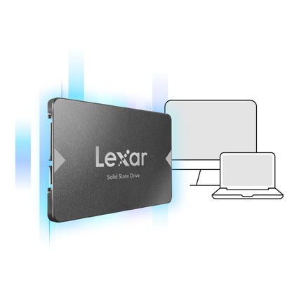 Lexar® NS100 2.5” SATA III (6Gb/s) SSD (128GB / 512GB / 1TB / 2TB) - Up to 550MB/s read