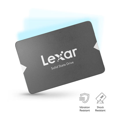 Lexar® NS100 2.5” SATA III (6Gb/s) SSD (128GB / 512GB / 1TB / 2TB) - Up to 550MB/s read