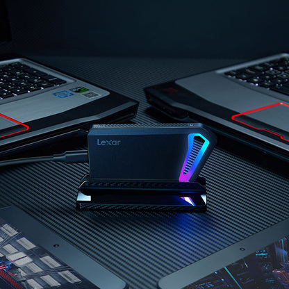 Lexar® SL660 BLAZE Gaming Portable SSD (512GB / 1TB) - Up to 2000MB/s read, up to 2000MB/s write, Superior Transfer Speed, Vibrant RGB LEDs, Exceptional durability,  256-bit AES Encryption