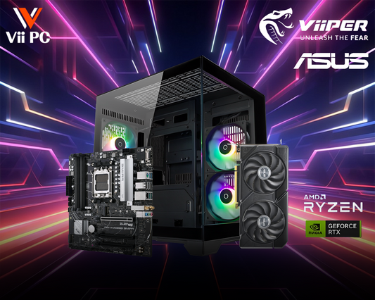 ViiPER Gaming PC AMD Ryzen 5 7600 GeForce RTX™ 4070 SUPER EVO O12G 1TB NVME GEN4 SSD Gaming Desktop DIY PC