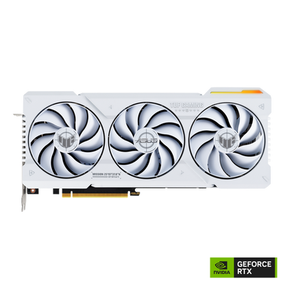 ASUS TUF Gaming GeForce RTX™ 4070 Ti White OC Edition 12GB GDDR6X Graphic Cards with DLSS 3, lower temps, and enhanced durability