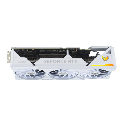 ASUS TUF Gaming GeForce RTX™ 4070 Ti White OC Edition 12GB GDDR6X Graphic Cards with DLSS 3, lower temps, and enhanced durability