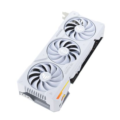 ASUS TUF Gaming GeForce RTX™ 4070 Ti White OC Edition 12GB GDDR6X Graphic Cards with DLSS 3, lower temps, and enhanced durability